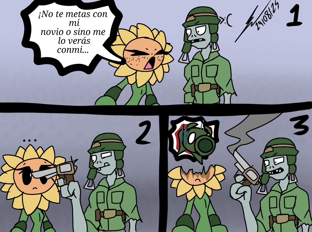 R3GER122's tweet image. Mini comic para que se diviertan
#plantsvszombies #pvzfanart #pvzart