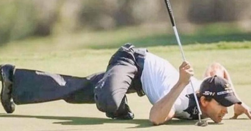 Me when my dog's tennis ball rolls under the couch