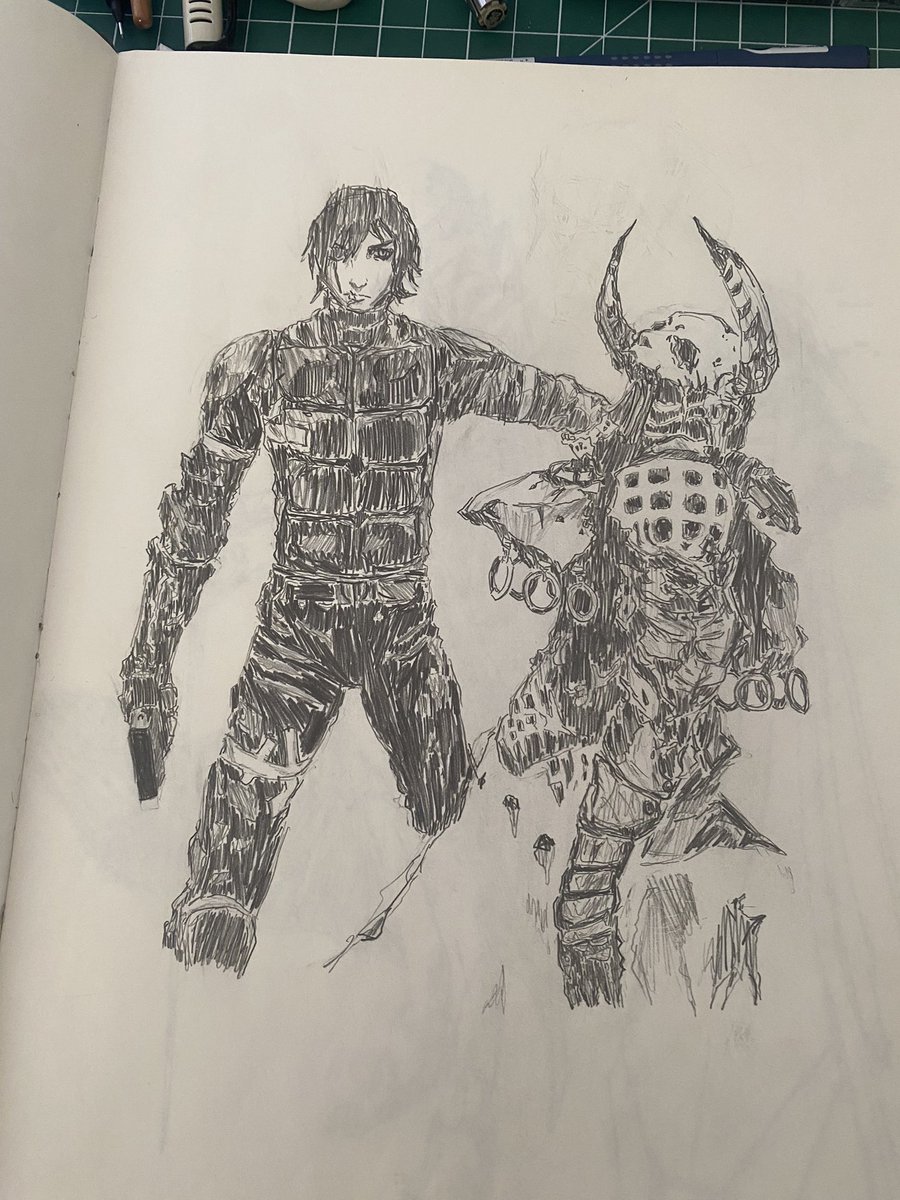 tors_on's tweet photo. Some Nihei fanart
#sketchbook #drawing #mangaart #TsutomuNihei #nihei #blamemanga #biomega https://t.co/k9TRhrWMME