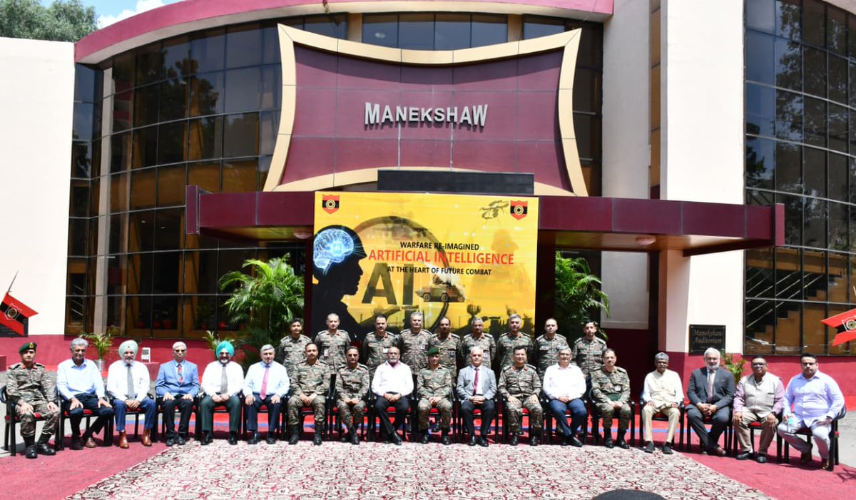 westerncomd_IA's tweet image. #OnPathToTransformation
#YearOfTechAbsorption

A landmark seminar on *Warfare Re-imagined: AI at the Heart of Future Combat* was held at Chandimandir. Insightful discussions, demonstration of pioneering applications and a shared vision of AI-enabled #IndianArmy took place. Lt Gen…