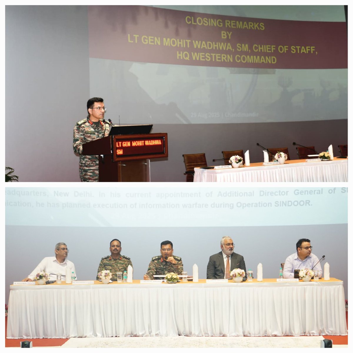 westerncomd_IA's tweet image. #OnPathToTransformation
#YearOfTechAbsorption

A landmark seminar on *Warfare Re-imagined: AI at the Heart of Future Combat* was held at Chandimandir. Insightful discussions, demonstration of pioneering applications and a shared vision of AI-enabled #IndianArmy took place. Lt Gen…