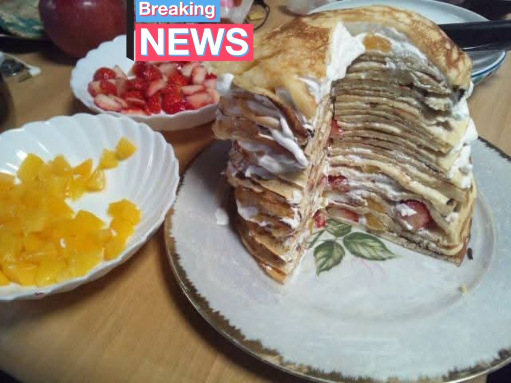 ミルクレープって難しくない？
薄く生地を伸ばせない😓