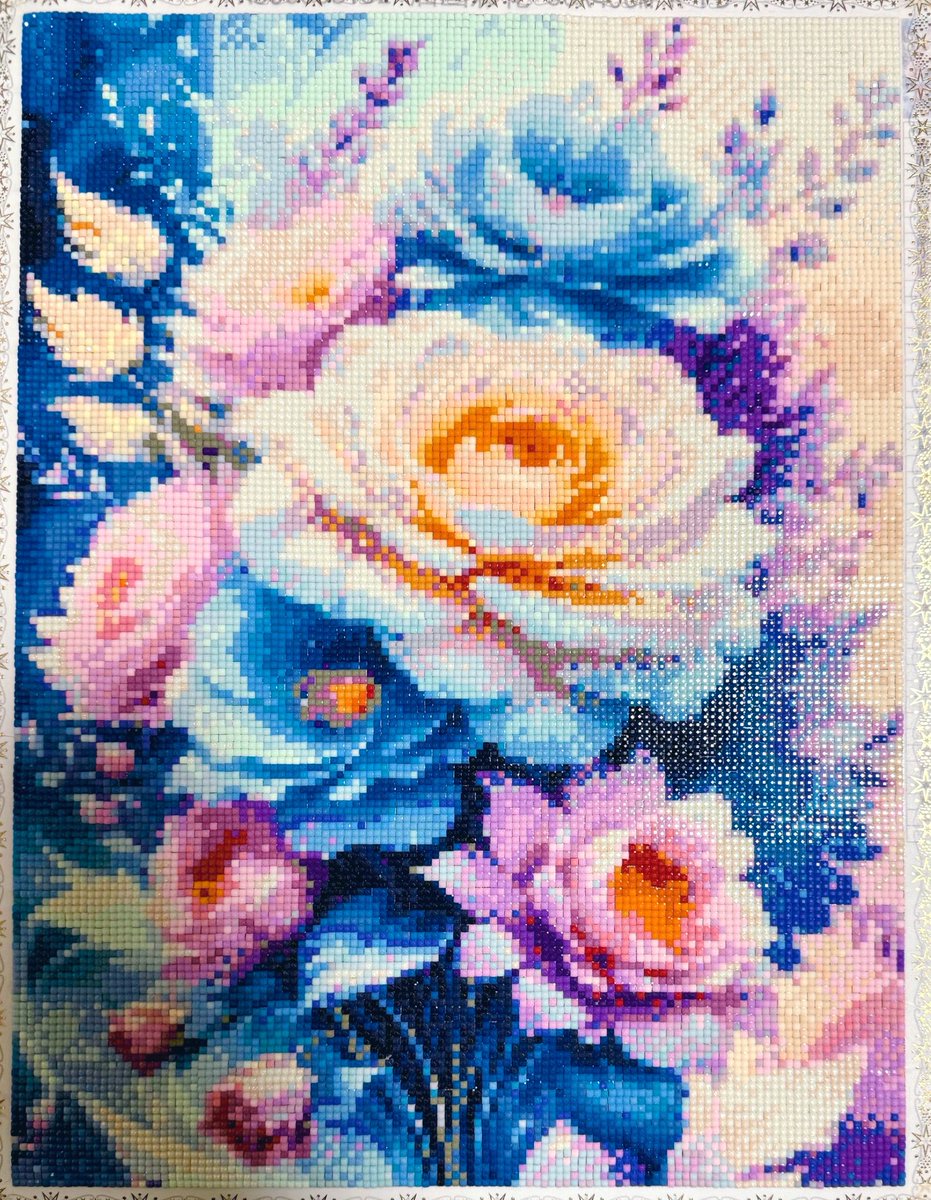 ss_DA_log's tweet image. 💎30×40
2色フルフェアリー入り
思ったより色変え多かったけど、出来上がり見ると綺麗で良き🫶
 
 #ダイヤモンドアート