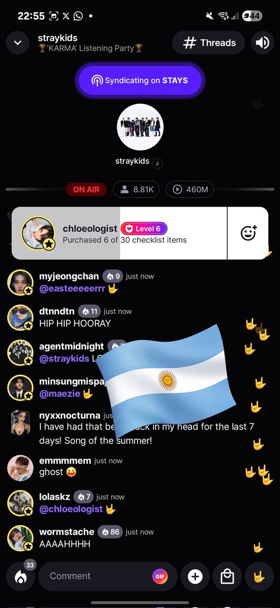 ʚcatt⁸ ⊬ɞ 🦷🇦🇷 (@sunzfelix) on Twitter photo A quien veo ahi??? Unanseeeee
#STREAMKARMAARGENTINA
<a href="/StrayKidsArgFC/">Stray Kids Argentina</a>
#KARMA #CEREMONY A quien veo ahi??? Unanseeeee
#STREAMKARMAARGENTINA
<a href="/StrayKidsArgFC/">Stray Kids Argentina</a>
#KARMA #CEREMONY