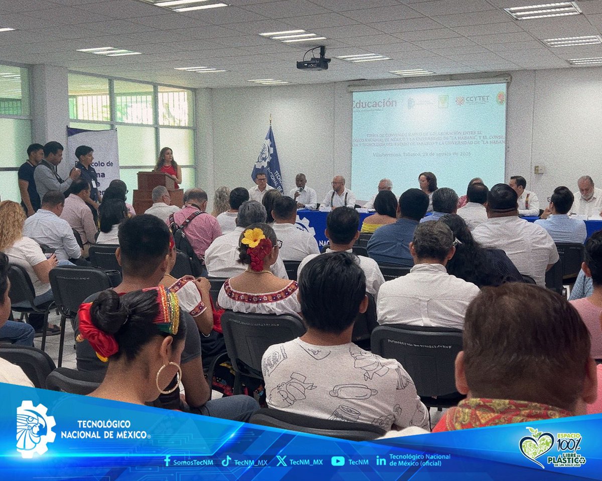 #ElTecNMInforma
El Tecnológico Nacional de México, bajo la dirección de nuestro Director General, <a href="/Ramon_Jimenez_L/">Ramón Jiménez López</a>, firmó un histórico Convenio Marco de Colaboración con la Universidad de La Habana, representada por su Vicerrectora Primera, Miriam Hernández Colina.