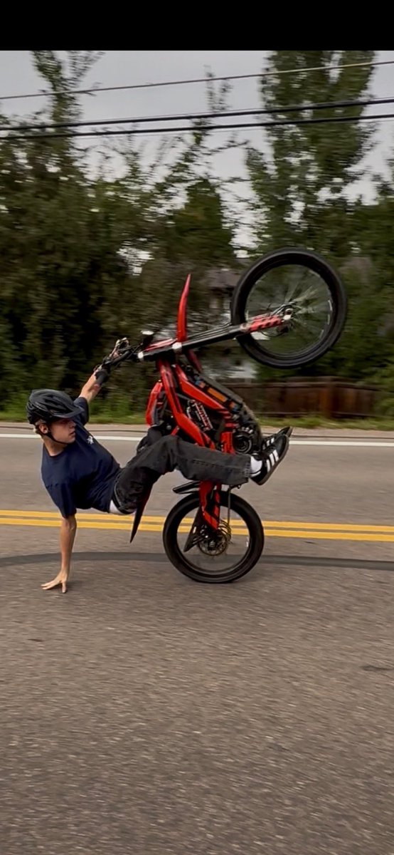 My son Cody stunting on his Surron!