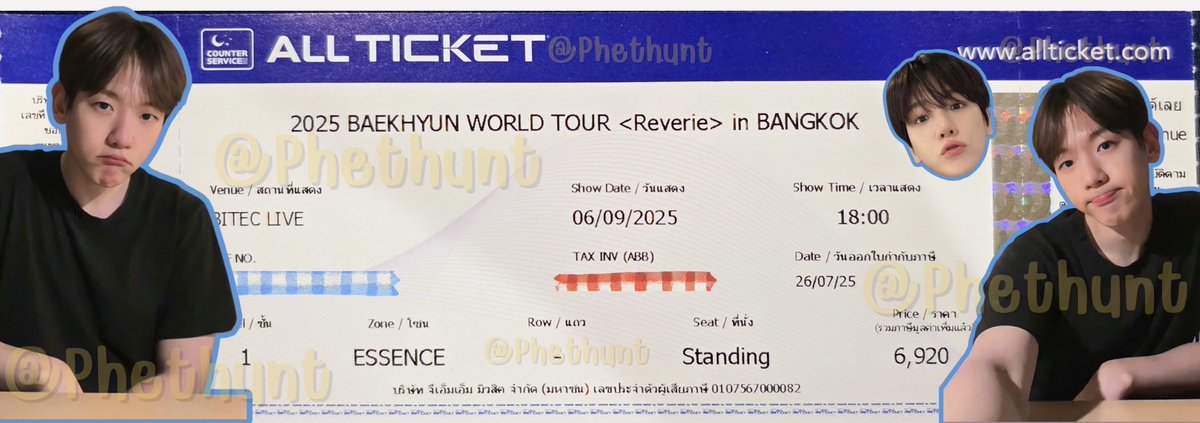 ส่งต่อ/WTS
REVERIE in BKK

🤍 06/09 วันเสาร์ (sat)
🤍 zone ESSENCE  q.24x

🔖 5900฿ จาก6900฿
🔖 ALL Fan Benefits

สอบถาม / ต่อรอง เดมได้ครับ
Plz DM/นัดรับได้
 #ReverieBANGKOK  #ReverieBANGKOK
#Reverie #ตลาดนัดexo #ReverieBANGKOK #baekhyuninbkk #Baekhyuninbangkok  #ReverieBANGKOK