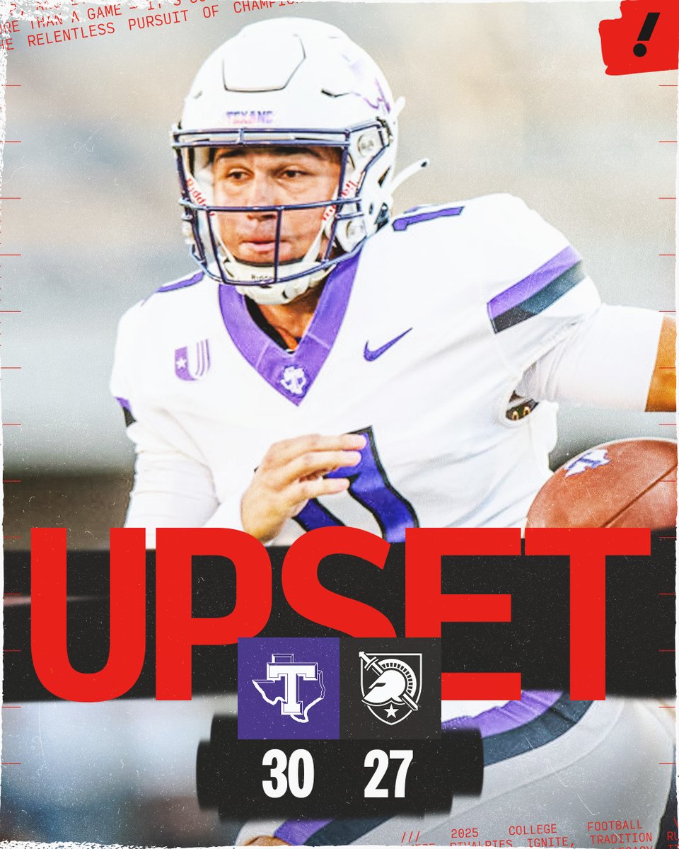 Army loses in double overtime to FCS Tarleton State 🤯

The Black Knights ended last year ranked No. 21 after a 12-2 season.