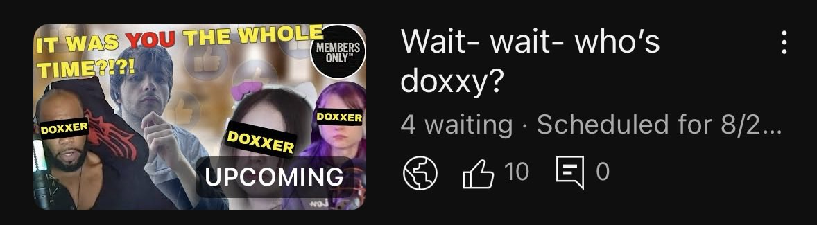 YourStatistics's tweet photo. 📢 WAIT- WHO’S DOXXy?!

The HERD called us doxxers… but look who’s been hiding in plain sight the whole time 👀

Tonight on Members Only™ — we don’t want to linger on lolcow, but some stories demand to be covered. And this one? …yeah…

https://t.co/qTo2G7Lz79 https://t.co/ZfdRSS8UKQ