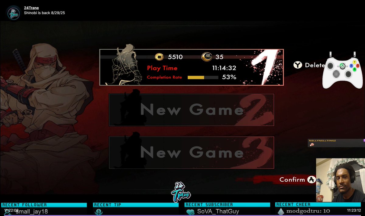 24_Trane's tweet photo. shinobi art of vengeance is my game of the year the drop today and it was hype the combat the game flow this game is too clean 
#ShinobiArtofVengeance https://t.co/zP9ygoZUdD