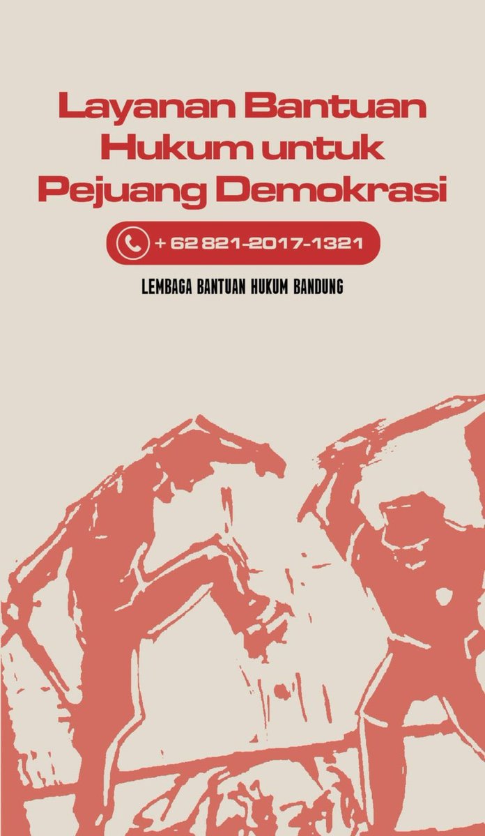 infobdg's tweet image. Daftar layanan dan pendampingan hukum untuk demonstrasi Bandung.