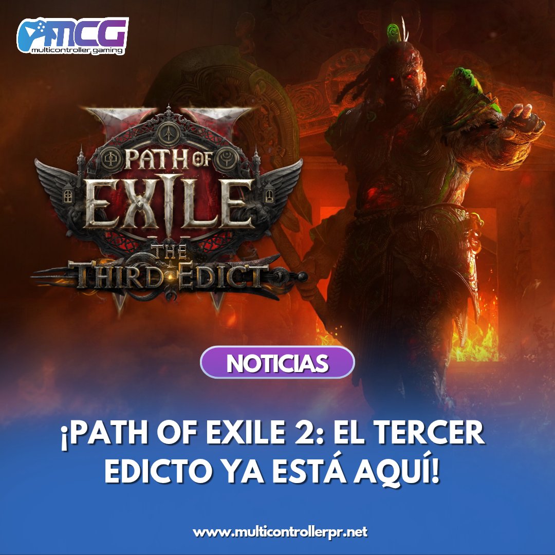 multicontroller's tweet photo. ⚡ ¡#PathOfExile2 será GRATIS este fin de semana! ⚡
🗓️ 29 Ago – 1 Sep
🎮 PC, Steam, PS, Xbox, Epic
🔥 Expansión El Tercer Edicto
🎁 Cosméticos + Twitch Drops + recompensas en Discord

👉 Más info: [link]
#POE2 #PathOfExile https://t.co/NQ7E3rqsZQ