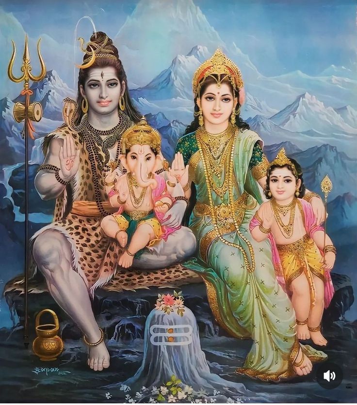 शिव परिवार नमः 🙏 
ॐ नमः पार्वती पतये हर हर महादेव 🔱