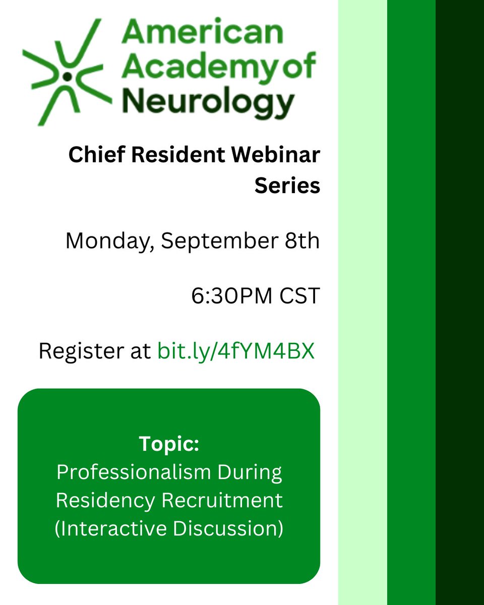 Join us for a peer-to-peer practice session from @AANMember on developing communication skills necessary for addressing sensitive interactions during residency recruitment. 
For more info, visit aan.com/tools-resource…