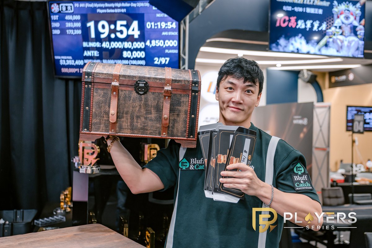 bluffcatch's tweet photo. ファイナルテーブルをオールキル！セブンハイ、バウンティ独占の瞬間

https://t.co/ubzZnXuLS3

#poker #pokernews #tournament #PS #7high #bluffcatch https://t.co/ymlmy0L0To