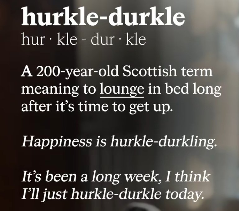 My absolute favourite new word I learned in a long time.