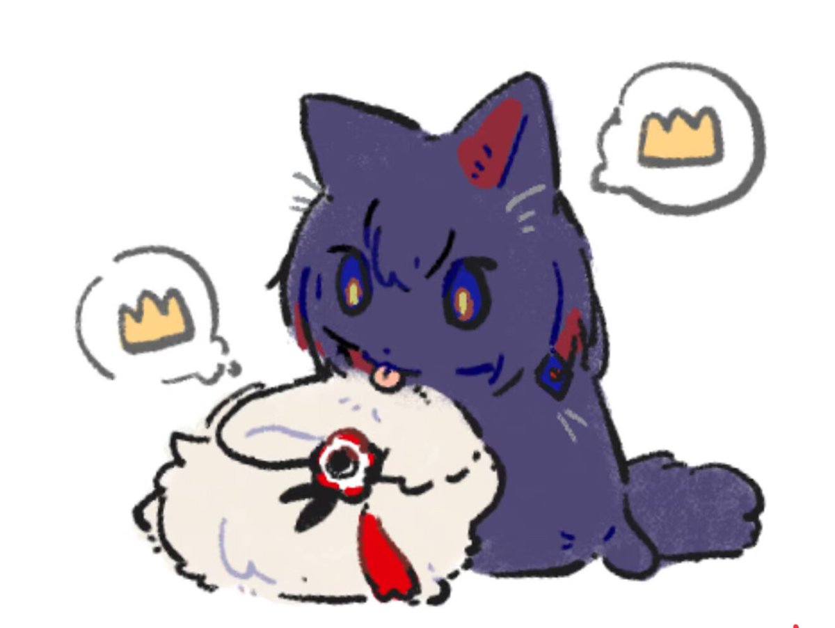 #神椿市建設中 
#神椿市復興美術部 
【搬運】🐱🐰👅