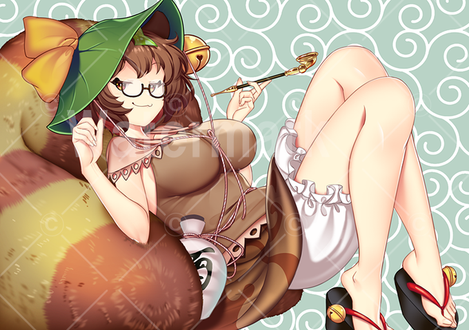 #二ッ岩マミゾウ #もふもふ 
人をダメにする尻尾 