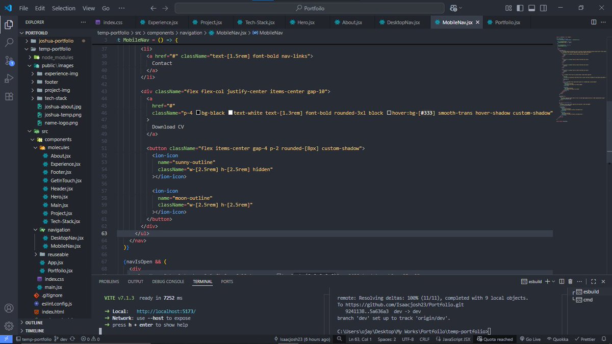 codes_from_josh's tweet image. Clocking out for today 😮💨
Need a good sleep 😴
80% done 🥂