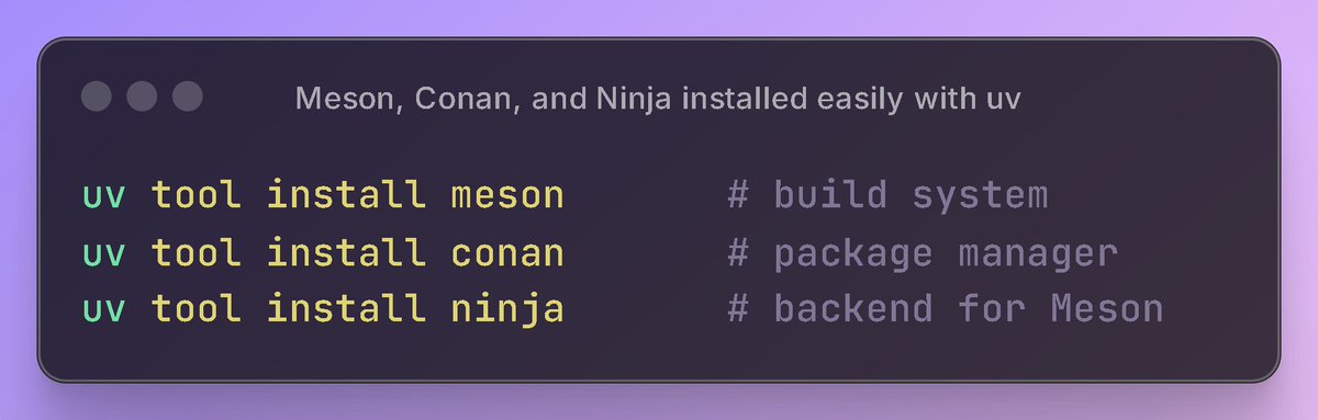 If you’re a C or C++ developer, having uv makes life easier