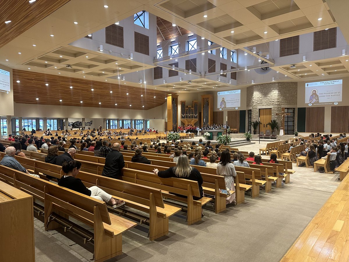 Today, I joined my kids at their all-school mass. Now is exactly the time we need prayer. Now is when we remember our Catholic faith teaches us to worship God’s word even in dark times. Now is when being a member of a community is most important.