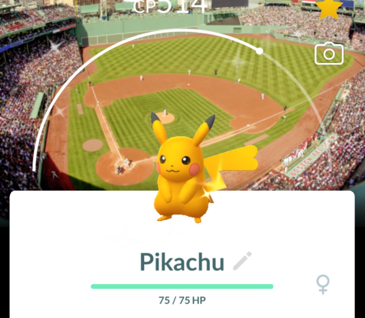 Successful night at #PokemonGO #Fenway ! Fun shirt good friends and SHINIES ✨