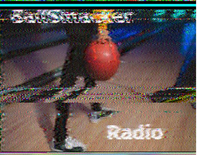 Copied image from Ballsmacker Radio on 6960 kHz 0229 UTC Aug 30, 2025 with just my phone next to the speaker of my portable SW radio