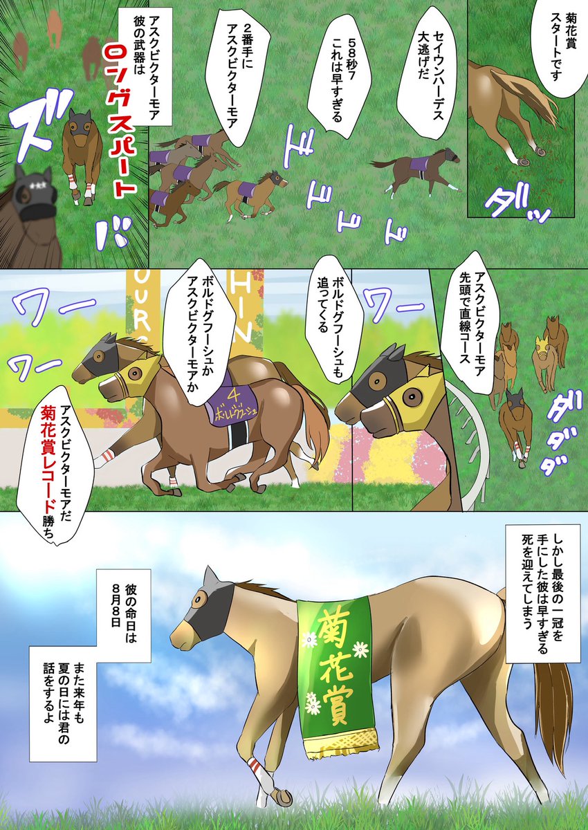 umanga_0306's tweet photo. 彼の未だに根強い人気は、早逝したからではなく、数々の名高るライバルとの凌ぎを削った名勝負があるからこそ、人々の心を掴んで離さないのかなと思いました。あと単純に顔も可愛いです。語り継ぎたい存在です。8月8日は彼の思い出話をしたいですね。
#アスクビクターモア https://t.co/FKgsLzRw2g