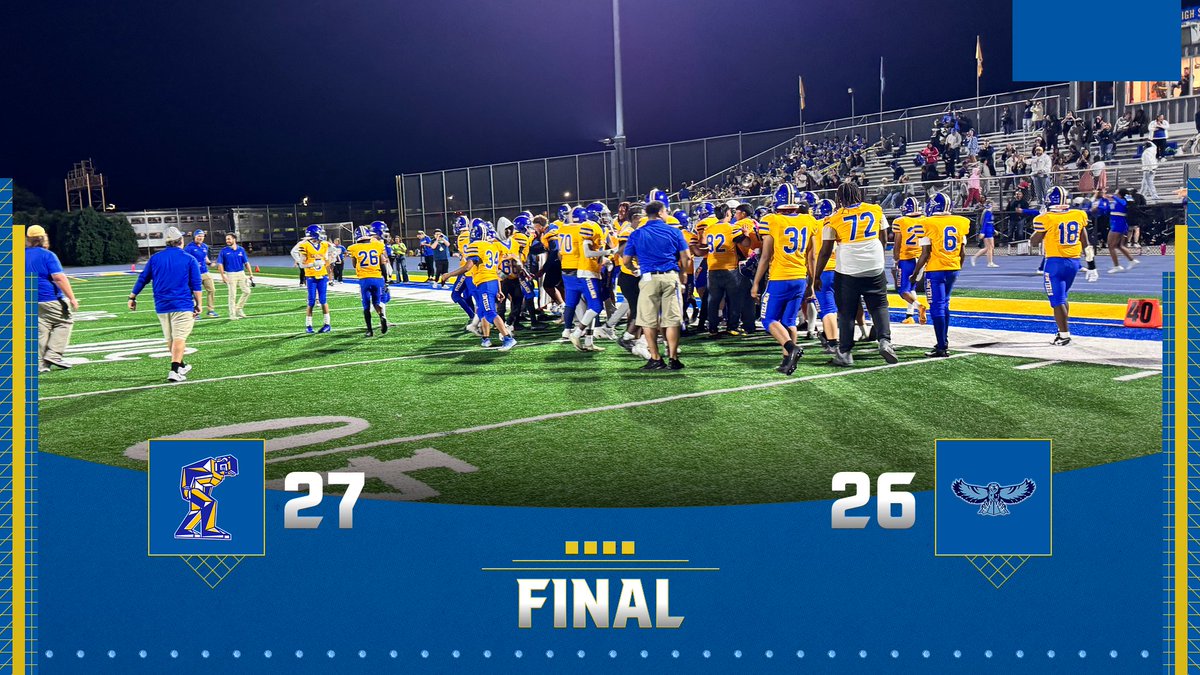 Steelmen Football picks up a thrilling 27-26 win over Thornridge! What a great night out at Steelmen Stadium! 

#GoSteelmen