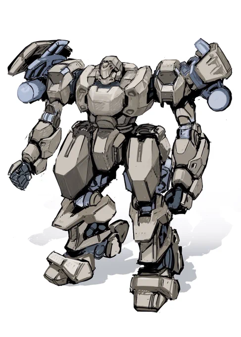久々にオリジナルロボットの落書きでも