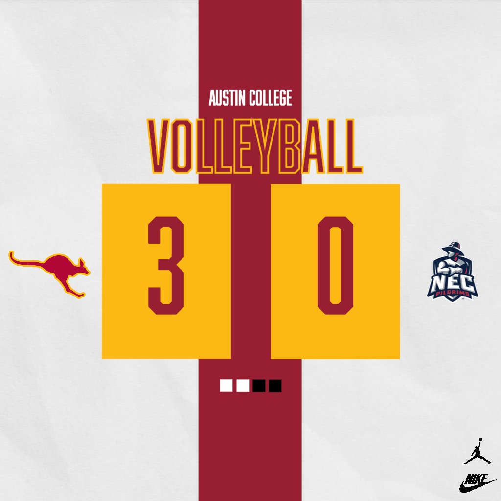 #RoosWin! Austin College sweeps Arcadia and New England College to open up the 2025 campaign! #RooNation #BeFierce