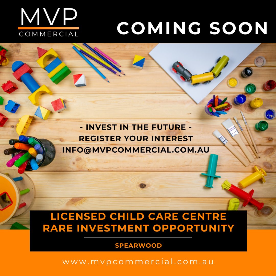 MVPCommercial's tweet photo. COMING SOON – Licensed Child Care Centre, Spearwood! - A rare opportunity to secure a high-demand investment in one of Perth’s fastest growing sectors.

#ComingSoon #Investment #Commercial #Property #Childcare #Spearwood #Perth #RealEstate #MVPcommercial https://t.co/qlbZf55KNE https://t.co/cotPM7vDTS