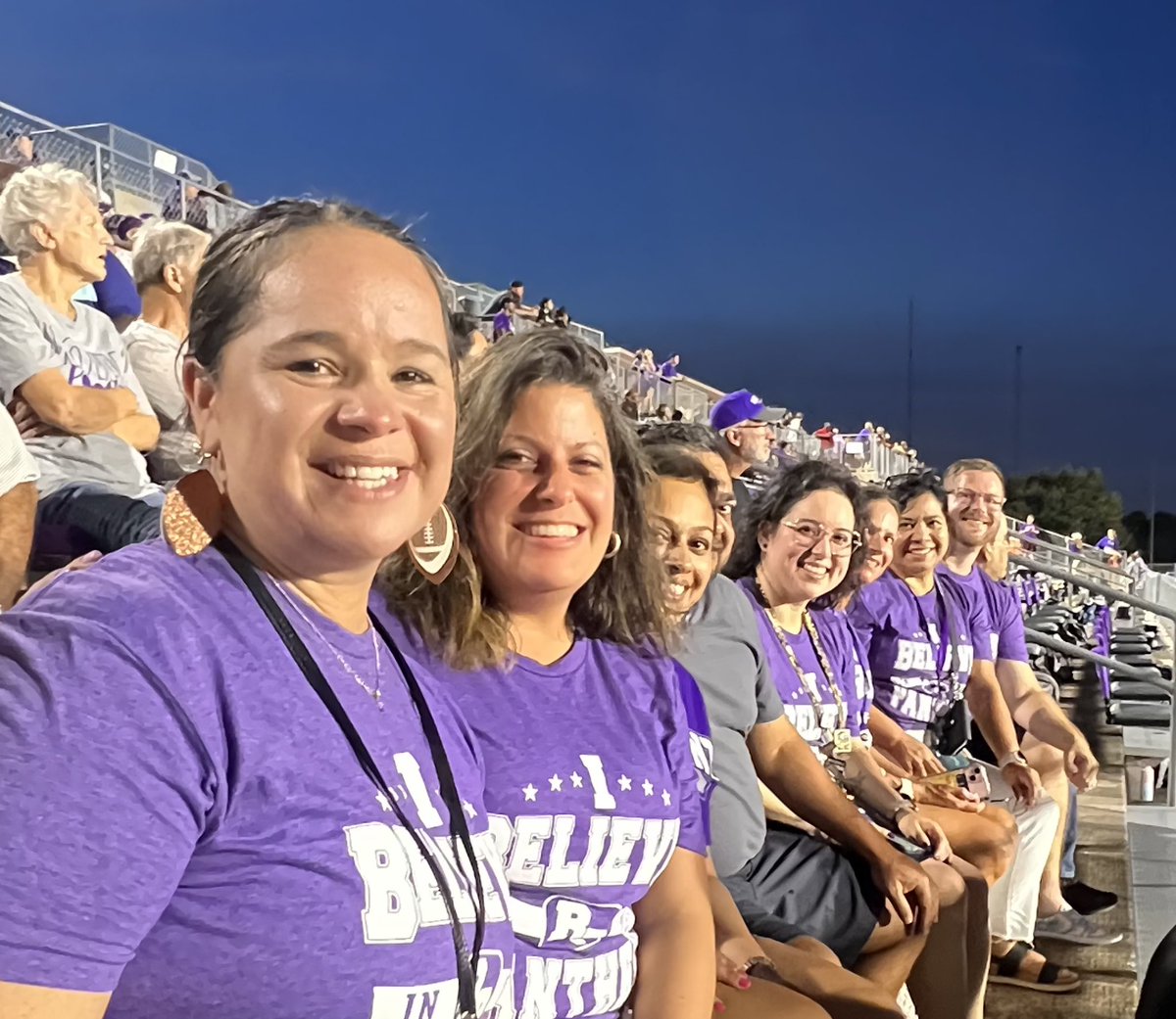 Señorita Elman (@elmansenorita22) on Twitter photo It’s time for #FridayNightLights.
The #RPLadies+Gents are out tonight supporting our mentees and #EveryPantherEveryDay.
#GoPanthers!
<a href="/RPHS_Panthers10/">Ridge Point High School</a> <a href="/RGAPMobileLive/">RickGainesEDU</a> <a href="/Coach_LaFavers/">Rick LaFavers</a> It’s time for #FridayNightLights.
The #RPLadies+Gents are out tonight supporting our mentees and #EveryPantherEveryDay.
#GoPanthers!
<a href="/RPHS_Panthers10/">Ridge Point High School</a> <a href="/RGAPMobileLive/">RickGainesEDU</a> <a href="/Coach_LaFavers/">Rick LaFavers</a>