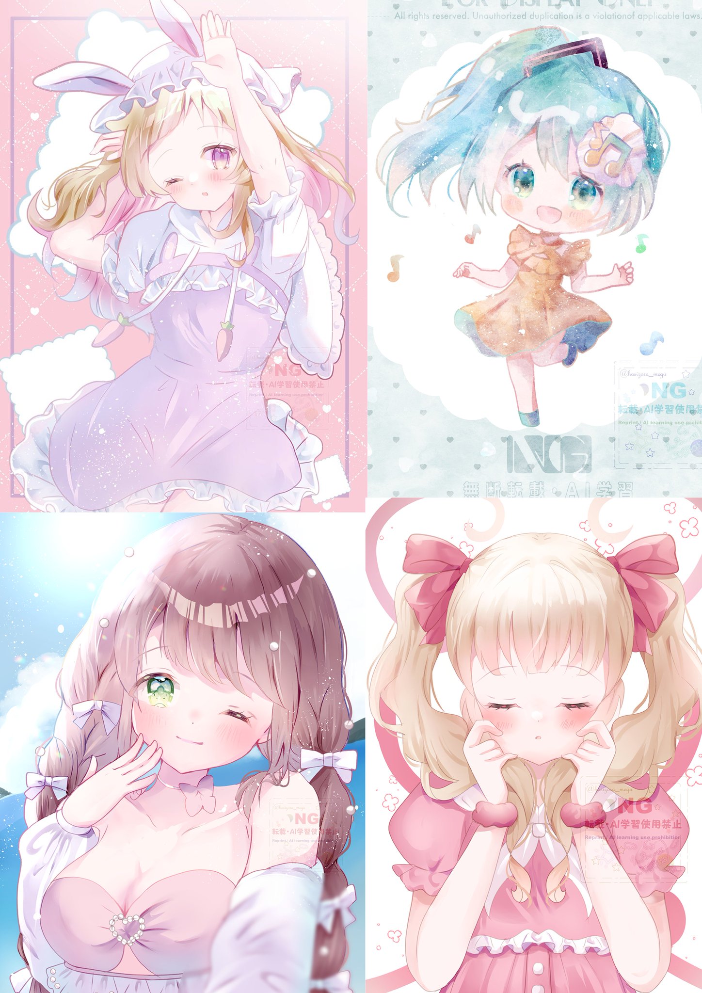 まめたろう☆さま専用（原画）月夜の空の道標 ほか　4点おまとめ 星空めぐ🌟お仕事募集中 on X: 