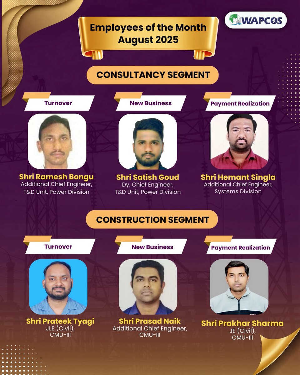 wapcosofficials's tweet image. #WAPCOS #EmployeeExcellence #TeamWAPCOS @DoWRRDGR_MoJS @NPCCOfficial