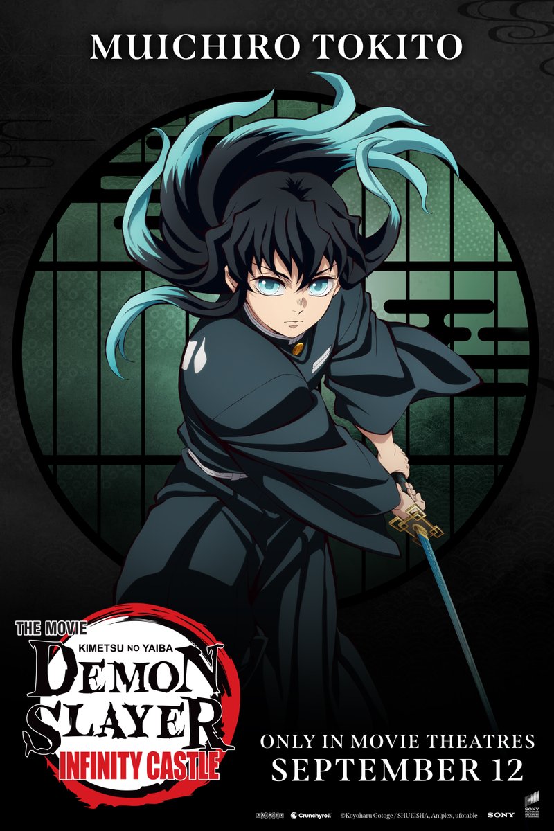 [ MUICHIRO TOKITO ]

⭐(JP) : Kengo Kawanishi
⭐(ENG) : Griffin Burns

Only 6⃣ more days until Demon Slayer: Kimetsu no Yaiba Infinity Castle is in movie theatres on September 12! 🌫️

🎟️ Did you remember to get your tickets?: got.cr/DSICTOS