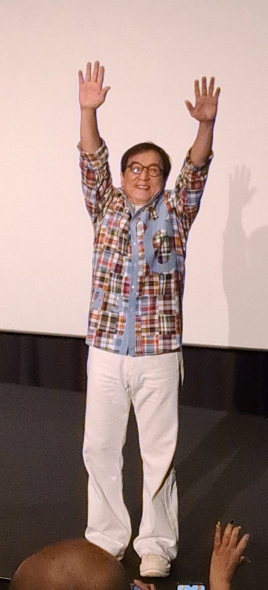 Takashi121930's tweet image. 「#ベスト・キッド:レジェンズ」上映後の #ジャッキー・チェン 舞台挨拶。ジャッキー、本当に気さくでチャーミングでファンサービスもたくさんしてくれて素晴らしかった✨楽しくて最高の時間をありがとうございました✨
#ベストキッドレジェンズ 
#TOHOシネマズ六本木ヒルズ