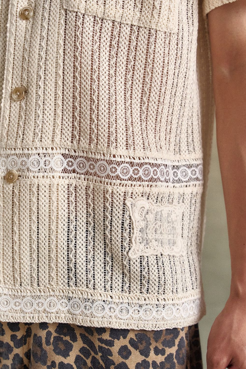 Andersson bell シャツ Andersson Bell Trompe L'Oeil Printed Check Shirt | ATB1340M