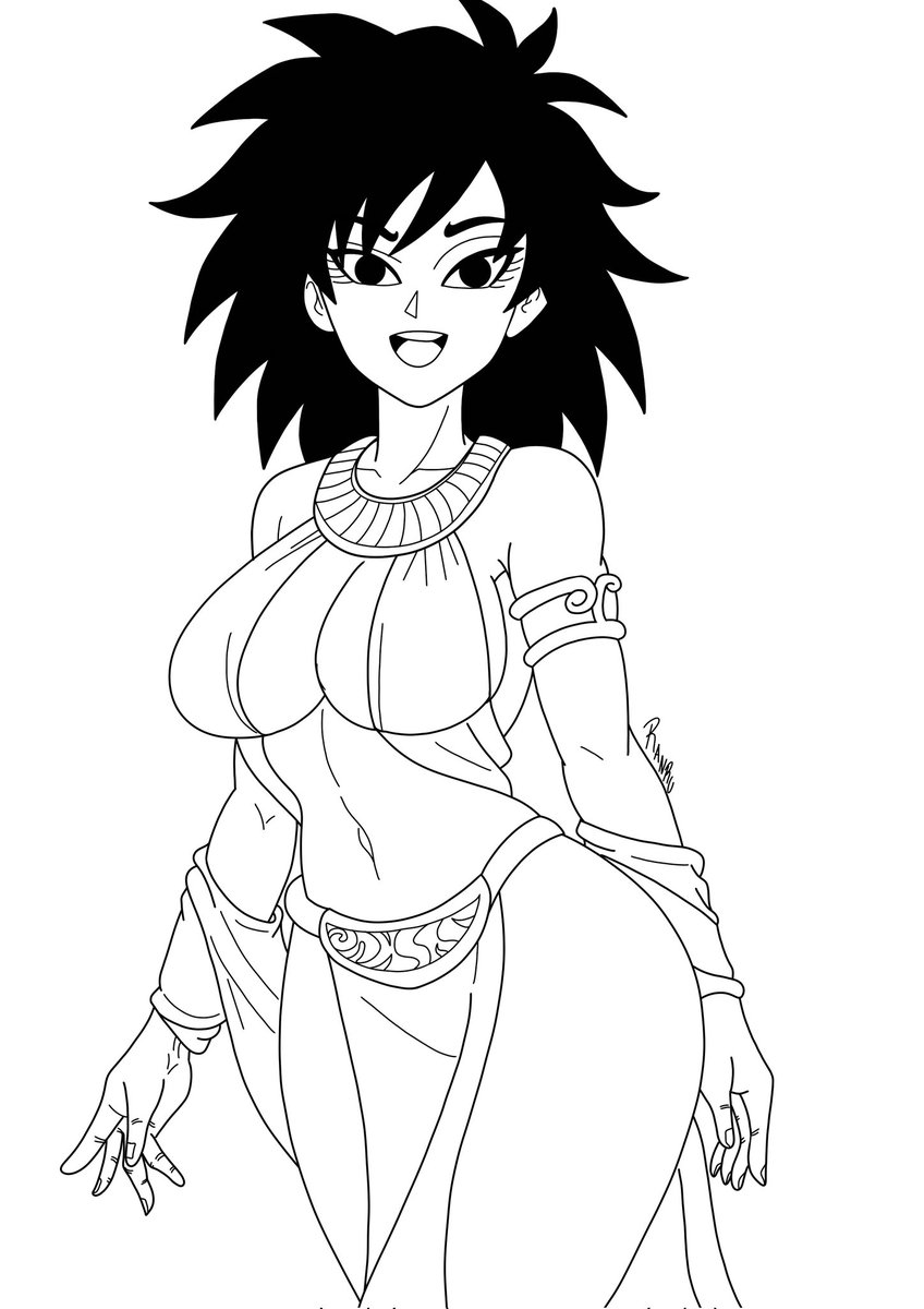 Les dejo este Lineart que hice de Gine con una vestimenta inspirada en La Princesa Leia del episodio 6 aún falta terminar algunos detalles

#Gine #Ranru