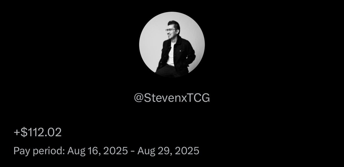 🚨GIVEAWAY🚨

Here we go again, giving away $112 in cash‼️

I decided to give away whatever I make on X for the month of August, so if you want a chance to win you can: 

Follow <a href="/StevenxTCG/">Steven 💎</a> 🙋‍♂️
Like &amp; Repost 🔁
Tag a friend ✅

OPTIONAL - show me a photo of what you would get with