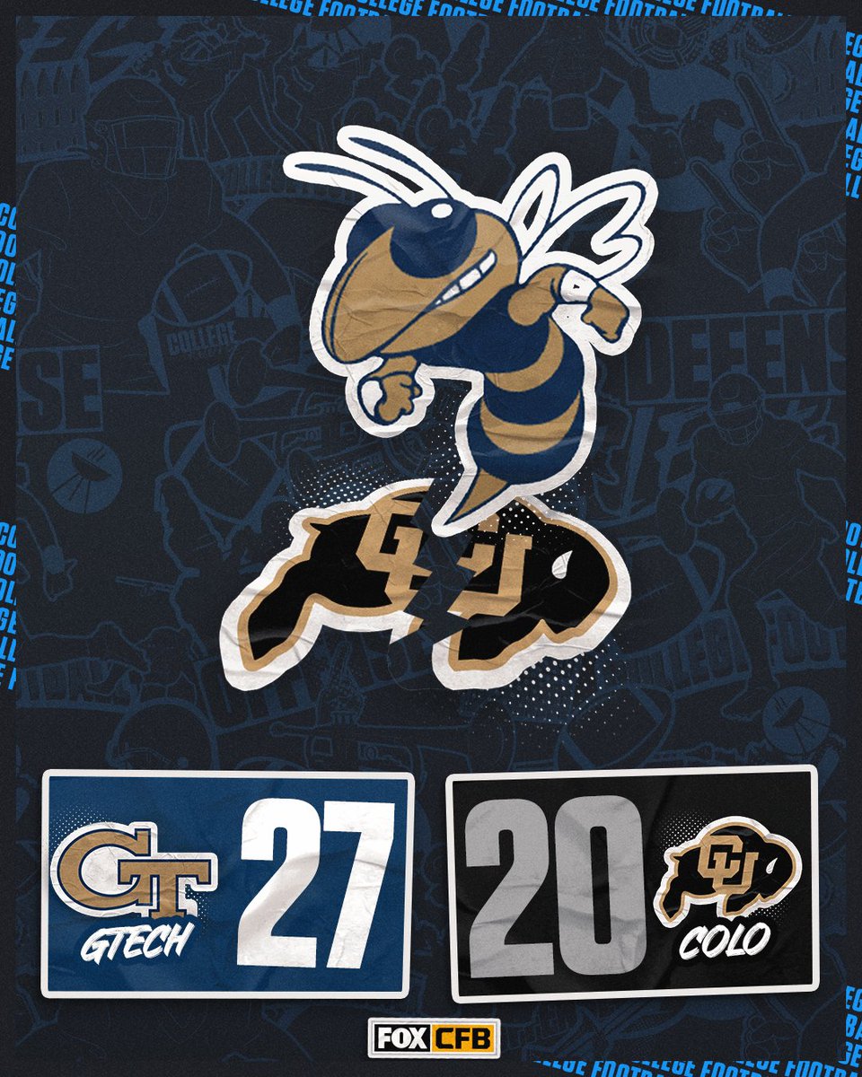 Georgia Tech takes down Colorado in their season opener 🐝🦬