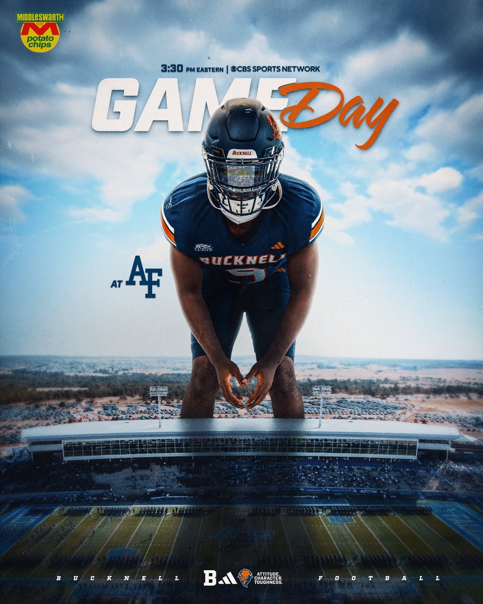 GAMEDAY!🦬 The 2025 season is officially here! #rayBucknell #ACT

🆚Air Force
📍Colorado Springs, Colo.
⏰3:30 p.m. (ET)
📺CBS Sports Network
📻shorturl.at/rMvdA
📊shorturl.at/QEa2C