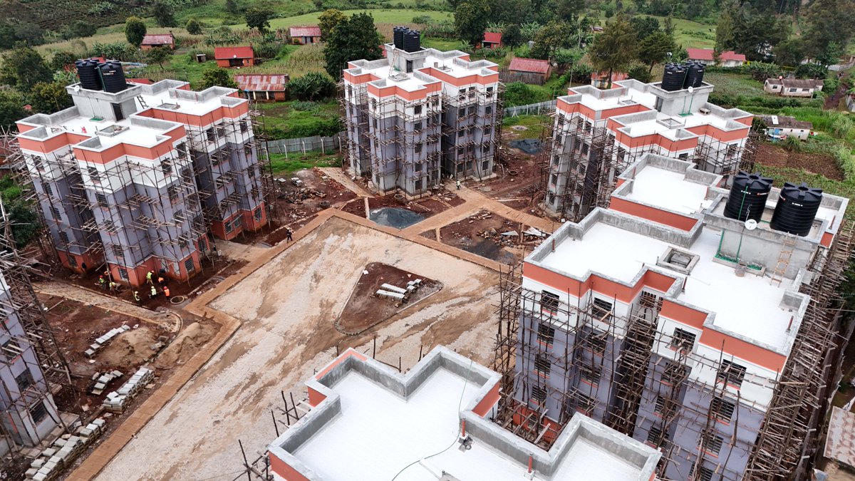PSCharlesHinga's tweet photo. Initiated in October 2023, this development is part of the Government's Affordable Housing Programme, which seeks to provide dignified living spaces while boosting local economies. https://t.co/oVBN7fU60d