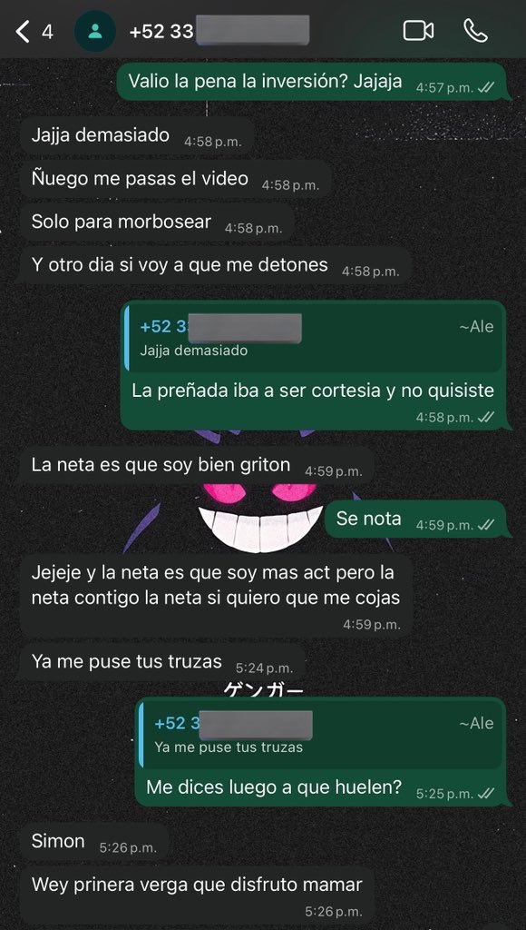 También se complacen antojos, este cabrón me compró unos calzones llenos de mecos y oliendo a mi verga 🍆 🥵

La mejor inversión, dice.

Telegram: @israelgdl38