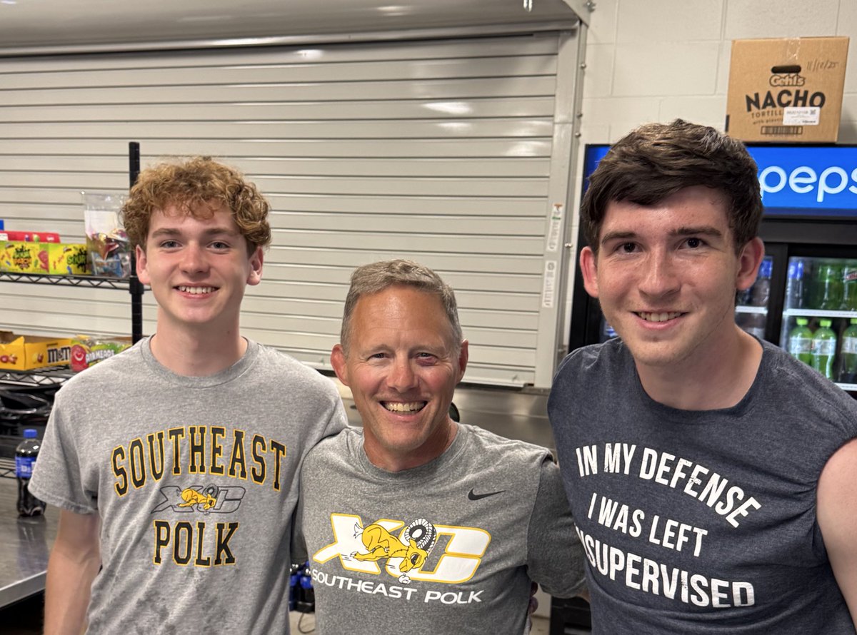 Thanks to 2025 graduates Zane Hrastich and Nathan Moberg who showed up tonight to get the XC concession stand experience they missed as marching band members during high school.