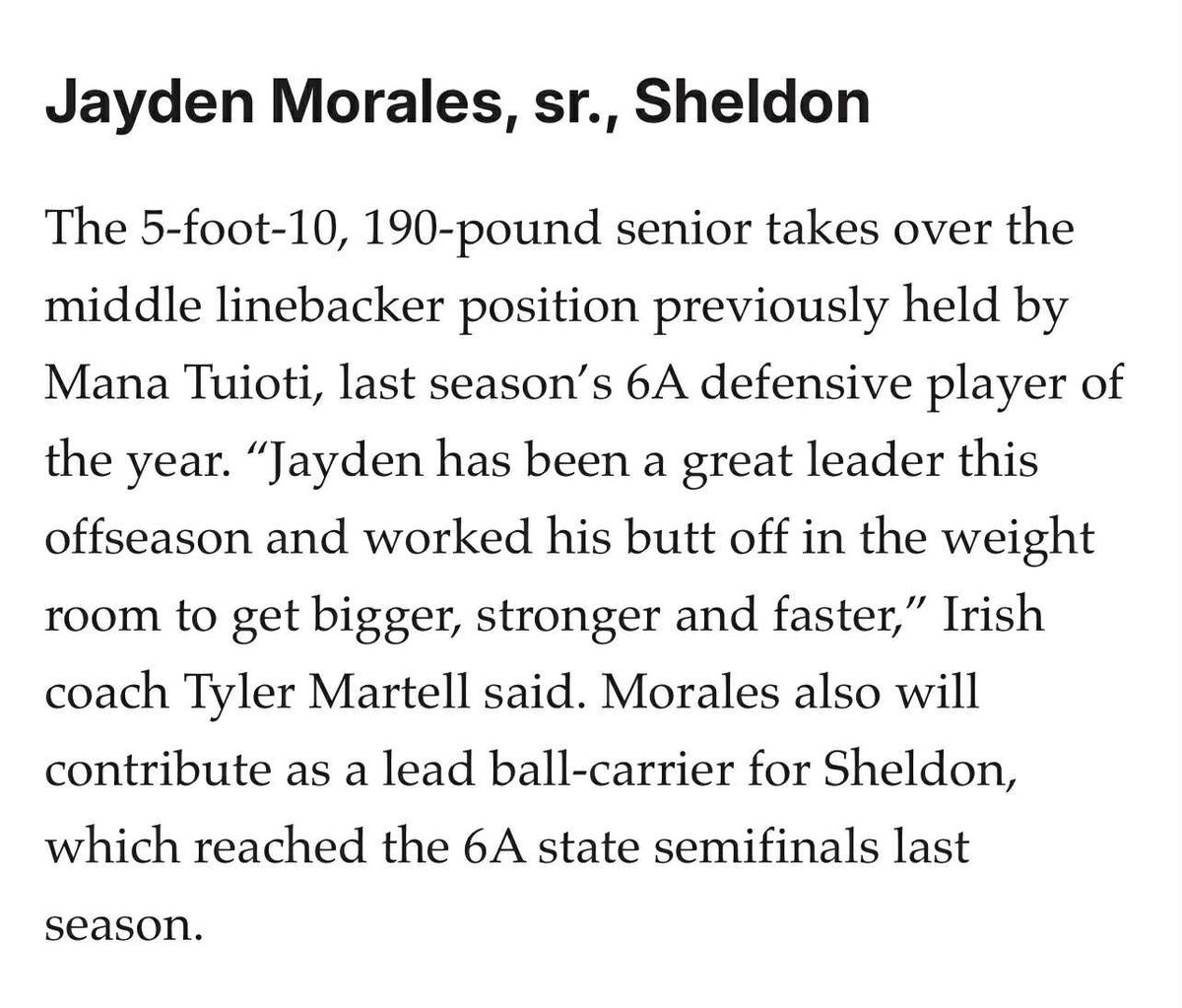 Thank you <a href="/jhumburg/">JD Humburg</a> for including me into this list. <a href="/SheldonIrishfb/">☘️ Sheldon HS Football</a>