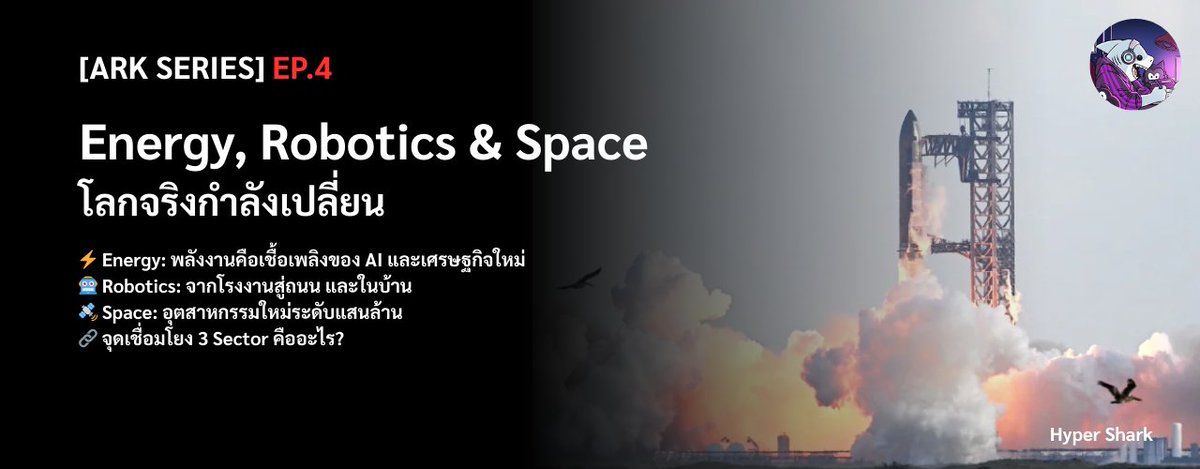 สรุปไฟล์ Big Idea 2025 ของ ARK Invest EP.4 🔥

EP นี้มาดูกันว่า Energy, Robotics และ Space กำลังจะเปลี่ยนโลกของเราไปยังไงบ้าง

บริษัทไหนบ้างที่ทำธุรกิจในอุตสาหกรรมนี้อยู่ และความเสี่ยงที่จะเกิดขึ้น เรียกได้ว่าอุตสาหกรรมนี้มีความเสี่ยงที่พร้อมจะเกิดขึ้นได้เสมอเลย