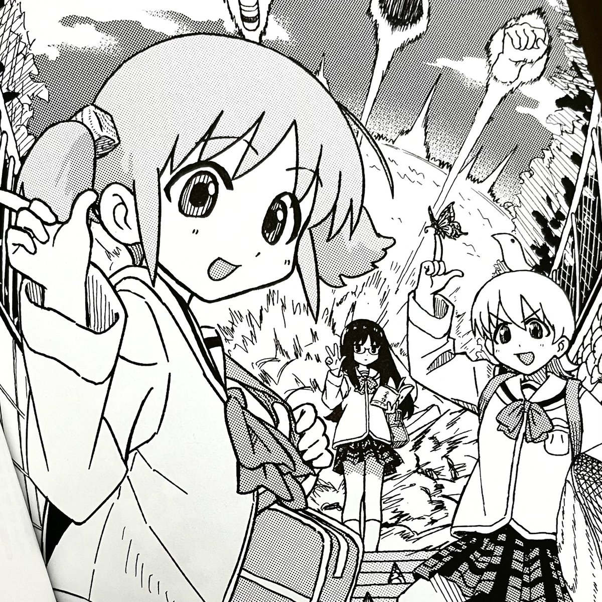 『ユリイカ』現在発売中のあらゐけいいち先生特集号にて「グリコ」というタイトルでイラスト寄稿させていただいてます。楽しく描かせていただきました! 