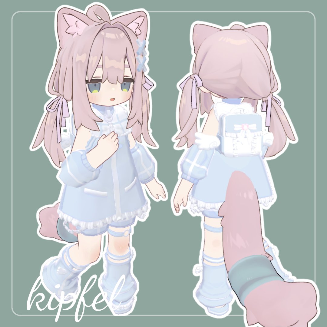 🎁無料配布予告🎁
新作のえんじぇるジャージを9/1に公開予定してます✨
対応アバターはキプフェル、ショコラ、ミルティナ、lapwingです👼
期間限定でキプフェルのみ期間限定で無料配布をしようと思います！
ぜひフォロー＆RTしてお待ち下さいっ❤