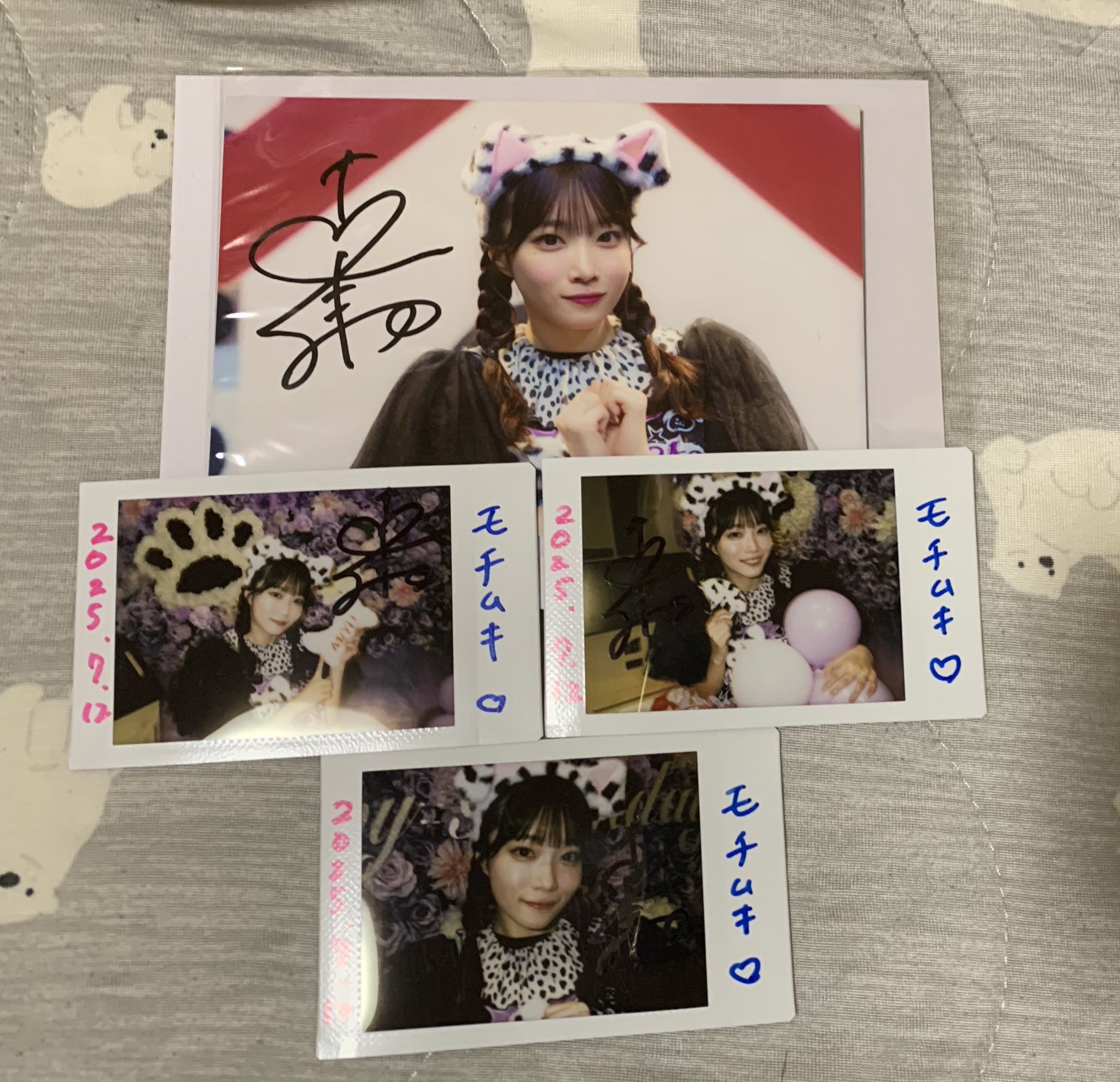 ババババンビ さえびの生誕祭 岸みゆのサイン入りチェキ＋ブロマイド3枚 超レア 岸みゆ ラブレター付き 宿題チェキ16枚ブロマイド3枚